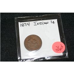 1874 indian head penny