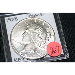 1928 peace dollar keydate