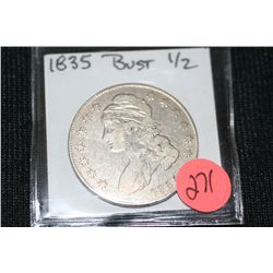 1835 liberty bust half