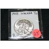 Image 1 : 1943 Silver Walking Half Dollar BU