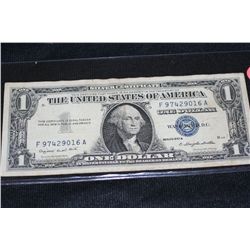1957-A Silver Certificate federal reserve note Blue Seal # F 97429016A