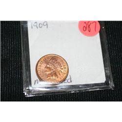 1909 Indian Head Penny Red MS64