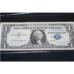 1957-A Silver Certificate federal reserve note Blue Seal # L37235984A