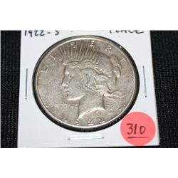 1922-S Silver Peace Dollar