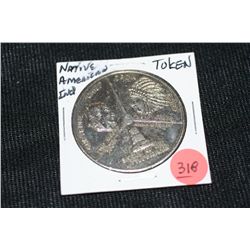 Native American Indian Battle of Little Big Horn Token