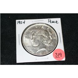 1924 Silver Peace Dollar