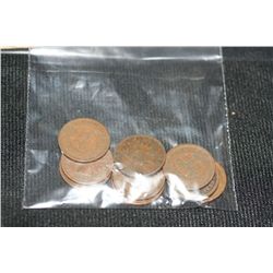 Indian Head Pennies various dates and conditions, lot of 10
