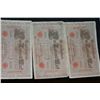 Image 1 : 1910 (3) German Hyper Inflation 1000 Notes