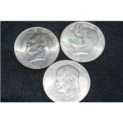 1971, 1972, 1976 eisenhower dollars
