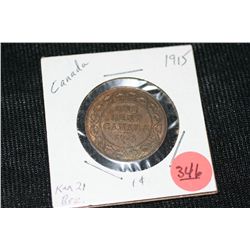 1915 canadian large 1 cent
