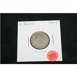 1907-V nickel