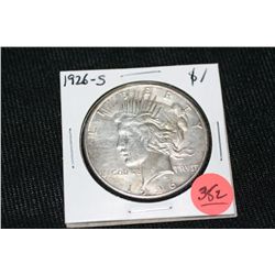 1926-S silver peace dollar