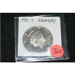 1992-S kennedy half dollar