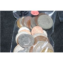 foreign coins & tokens various dates & conditions lot of 50