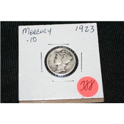 1923 silver mercury dime