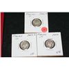 Image 1 : silver mercury dimes, lot of 3