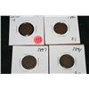 Image 1 : indian head pennies various dates & conditions, lot of 4
