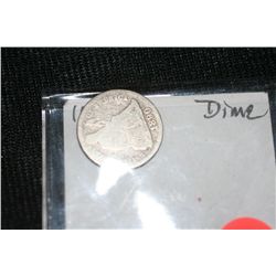 1890-S silver seated liberty dime