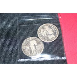 1900 barber quarter & 1924 standing liberty quarter