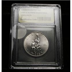 1995-s Olympic Basketball Uncirculated Commemorative Half Dollar Graded ms70
