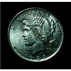 1923-d Peace Dollar Grades Select Uncirculated ms63+