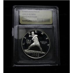 1992-s Olympic Commemorative Silver Dollar Graded PR70 DCAM