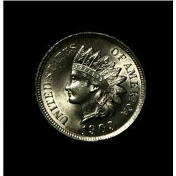 1903 Indian cent 1c Grades Gem+ Uncirculated ms66 RD RED