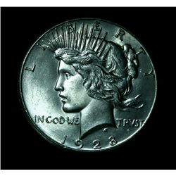 ***RARE   1928-p Peace Dollar $1 Grades Choice Uncirculated ms64    RARE***