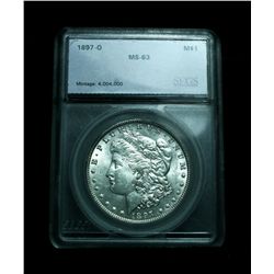 SEGS Graded 1897-o Morgan ms63  Grade Guaranteed by SEGS