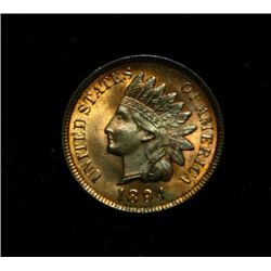 1894 Indian Head Cent 1c Grades Gem Uncirculated ms65/ms66 RD  RED
