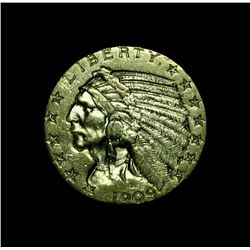 1909-d $5 Gold Indian Grades Uncirculated ms60