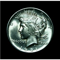 1921-p High Relief Peace Dollar Grades Choice Uncirculated ms64/65