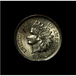 1902-p Indian Cent 1c Gem Uncirculated ms65RD  Beautiful Red Color