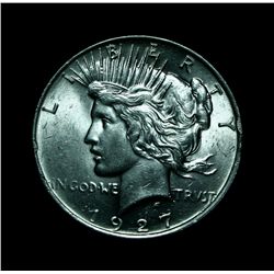 1927-d Peace Dollar $1 Grades Select Uncirculated ms63