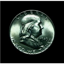 1949-p Franklin 50c Grades Choice Uncirculated ms64 FBL