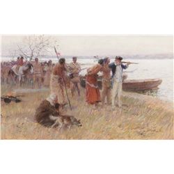 Lovell, Tom - Study for  Captain Clark and the Air Gun 