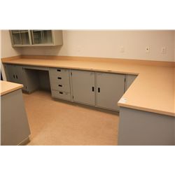 LAB BENCH WITH CABINETS