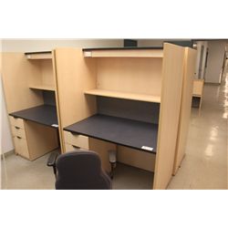 MAPLE 4FT STUDENT DESK WITH HUTCH