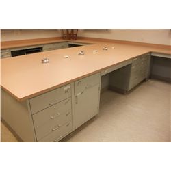 LAB BENCH WITH CABINETS