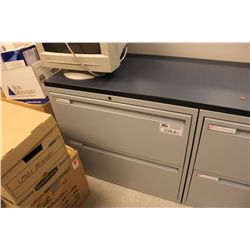 KRUGER INDUSTRIES GREY 2 DRAWER LATERAL FILE