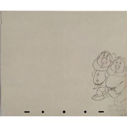 Disney Snow White 7 Dwarfs Original Production Drawing