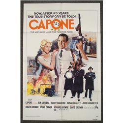 Capone Original 1 Sheet Mobster Movie Poster 1974