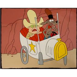 Orig Animation Production Cel & Background Hoot Kloot