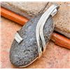 Image 1 : HANDCRAFTED RARE DINOSAUR BONE AND STLERLING SILVER PEN