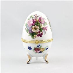 Hand Painted Porcelain Trinket Box