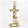 Image 2 : Lovely Cloisonne Table Cross with Inlaid Crystals