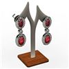 Image 1 : Ruby 4.12 ctw Diamond Dangling Earring 18k W/Y Gold