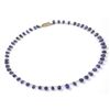 Image 1 : Natural Tanzanite Smooth Teardrop Beads Stringing Necklace Gemstones 66.70ctw with brass clasp