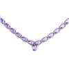 Natural Tanzanite 55.35ctw Oval Necklace .925 Sterling Silver