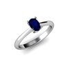 Genuine 2.20 ctw Sapphire Ring 18kt White or Yellow Gold